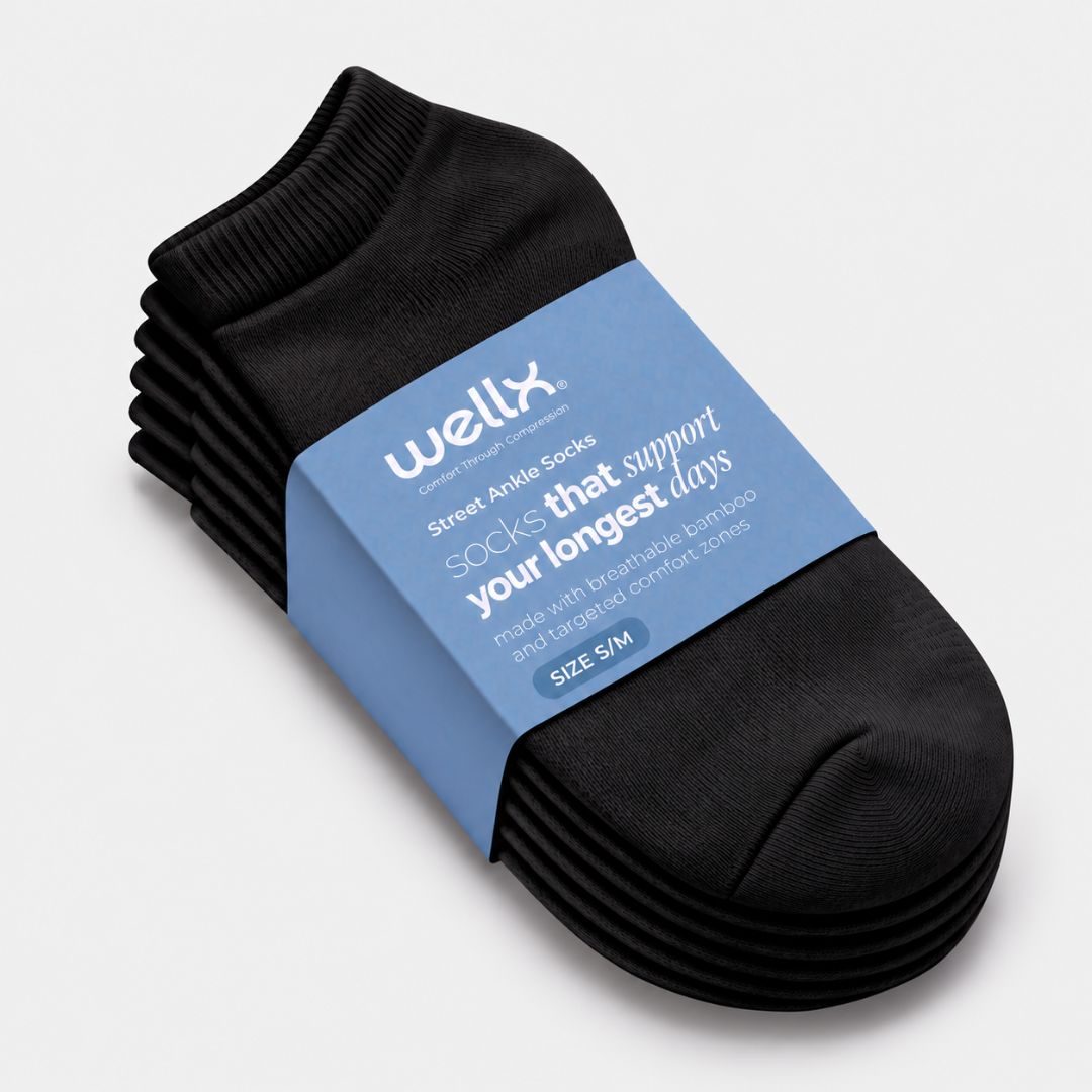 3-Pack Street Ankle Socks Men Black