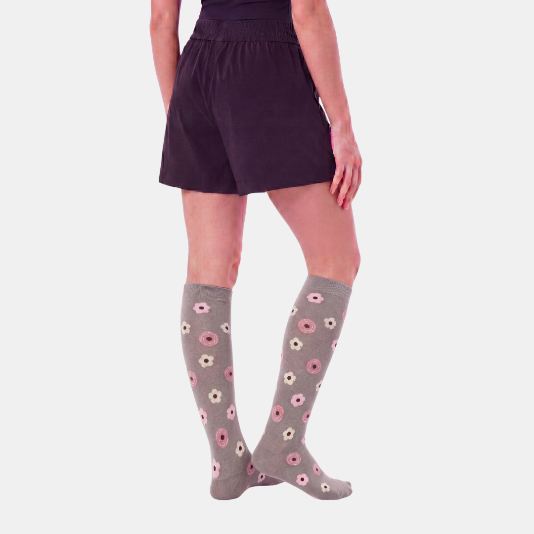 Flowers Gravel Compression Socks