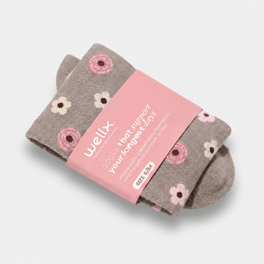 Flowers Gravel Compression Socks