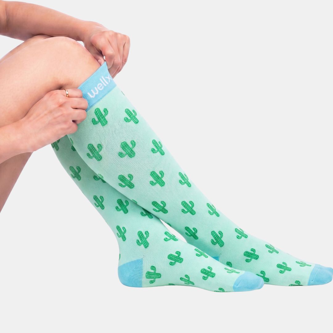Cactus Green Compression Socks