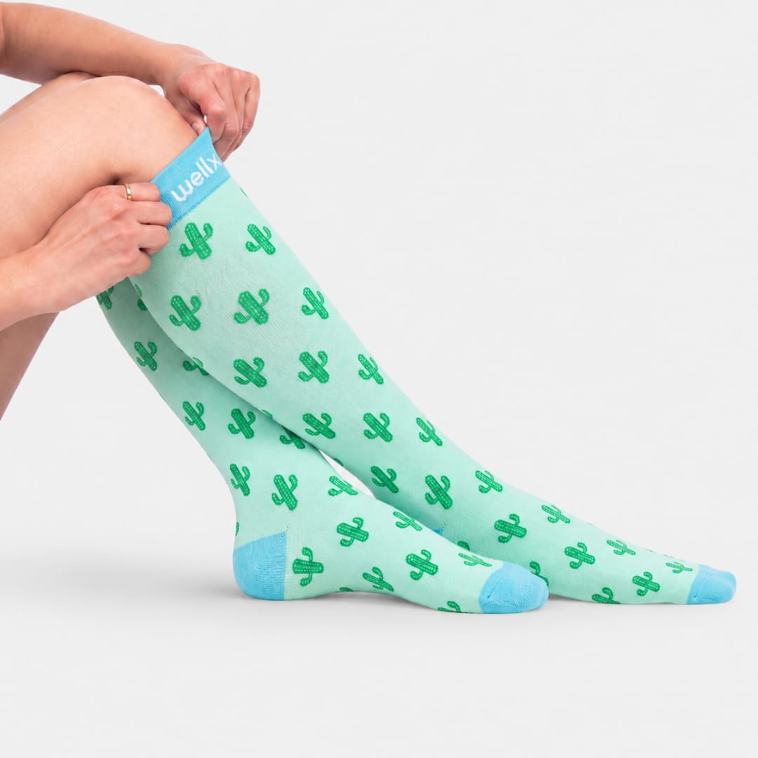 Cactus Green Compression Socks