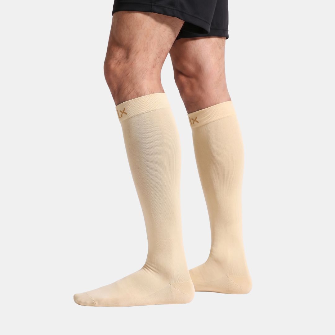 Candlelight Yellow Compression Socks For Men.