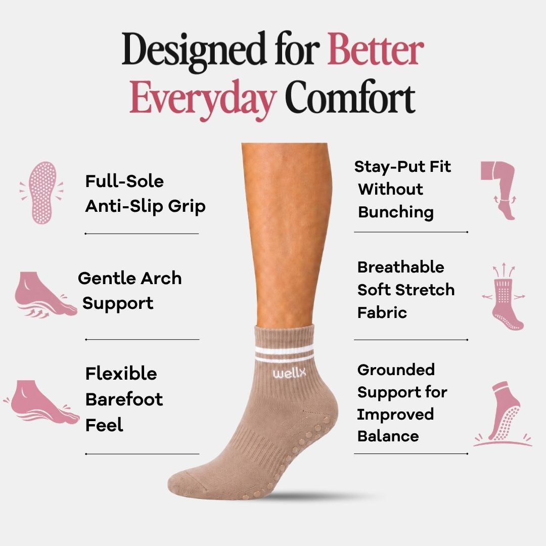Gravel Balance Grip Socks
