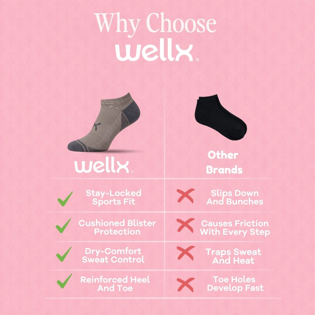 Gravel Power Stride Ankle Socks