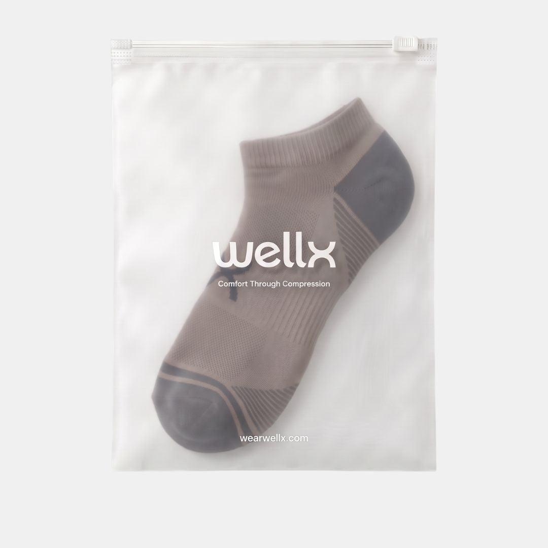 Gravel Power Stride Ankle Socks