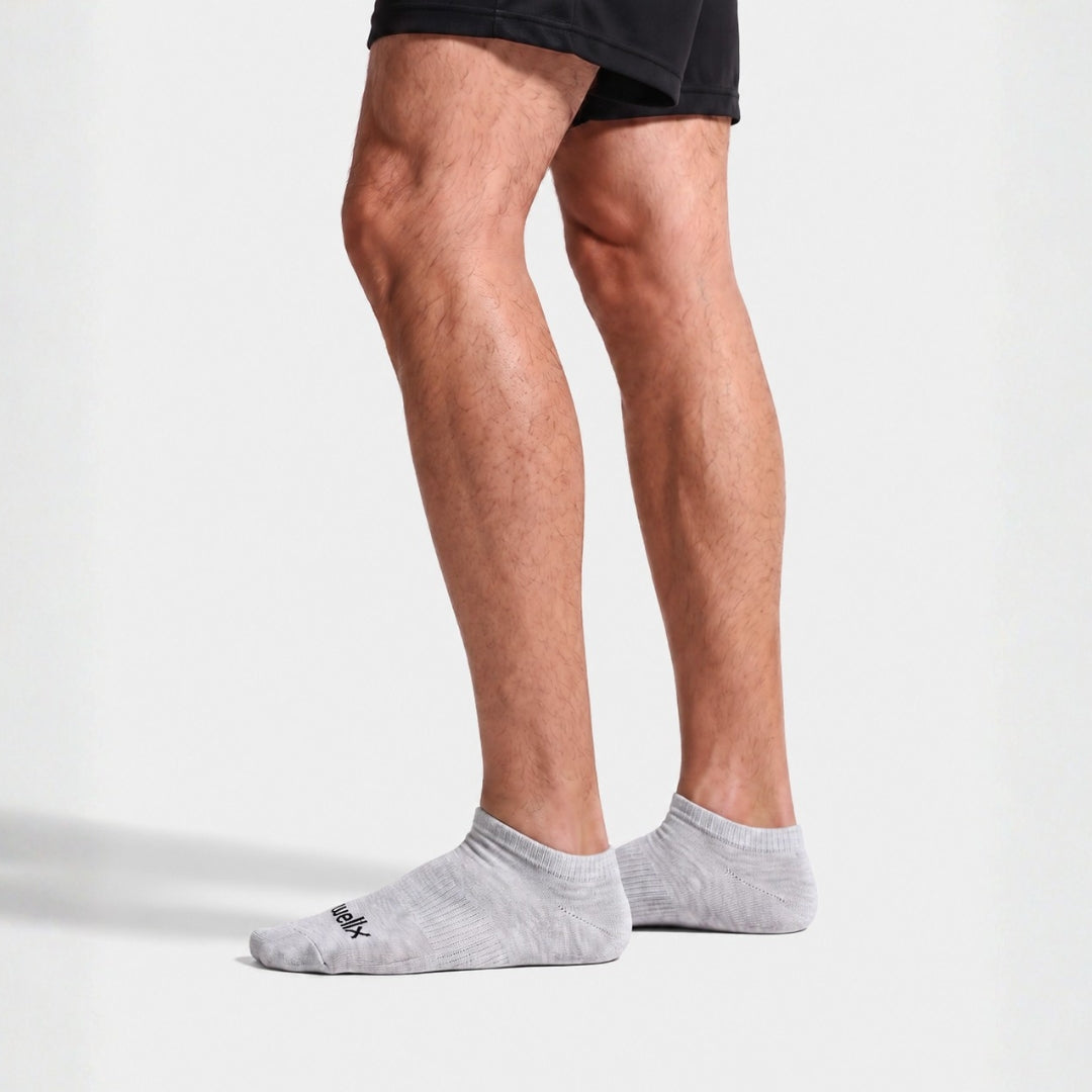 Grey Street Ankle Socks For Men.