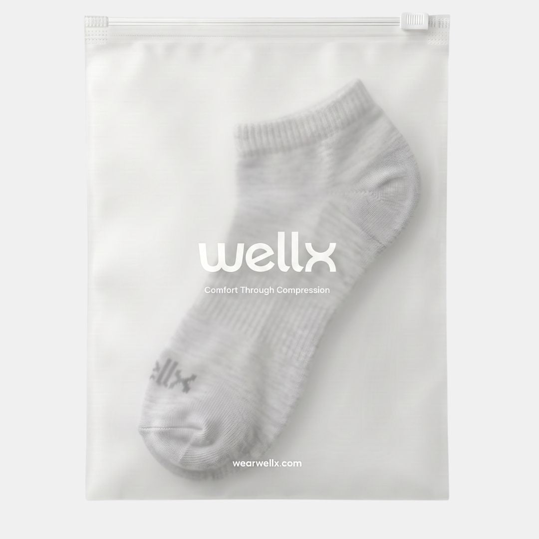 Grey Street Ankle Socks For Men.