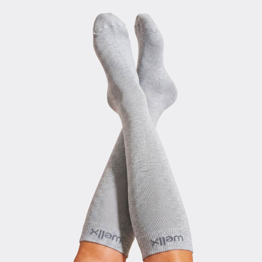 Heather Grey Compression Socks
