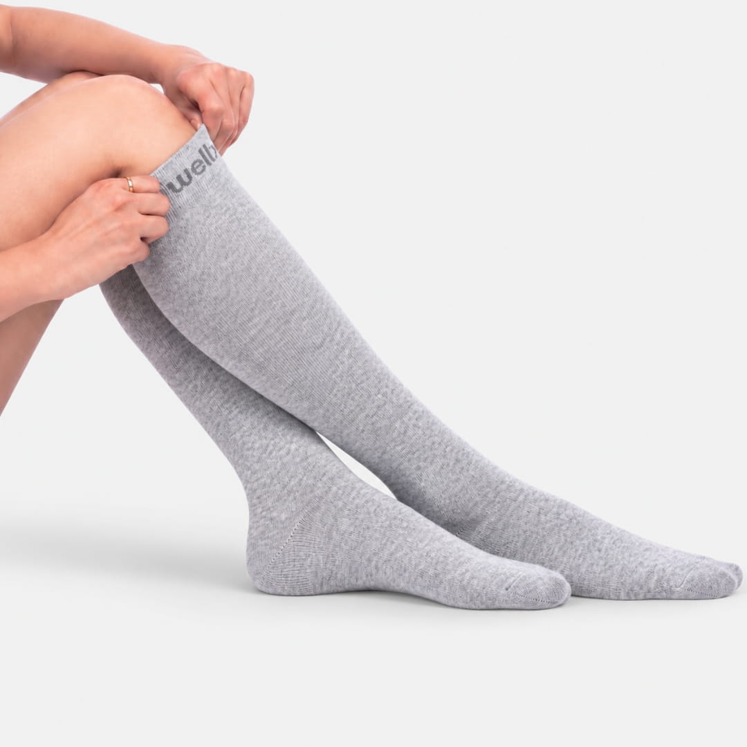 Heather Grey Compression Socks