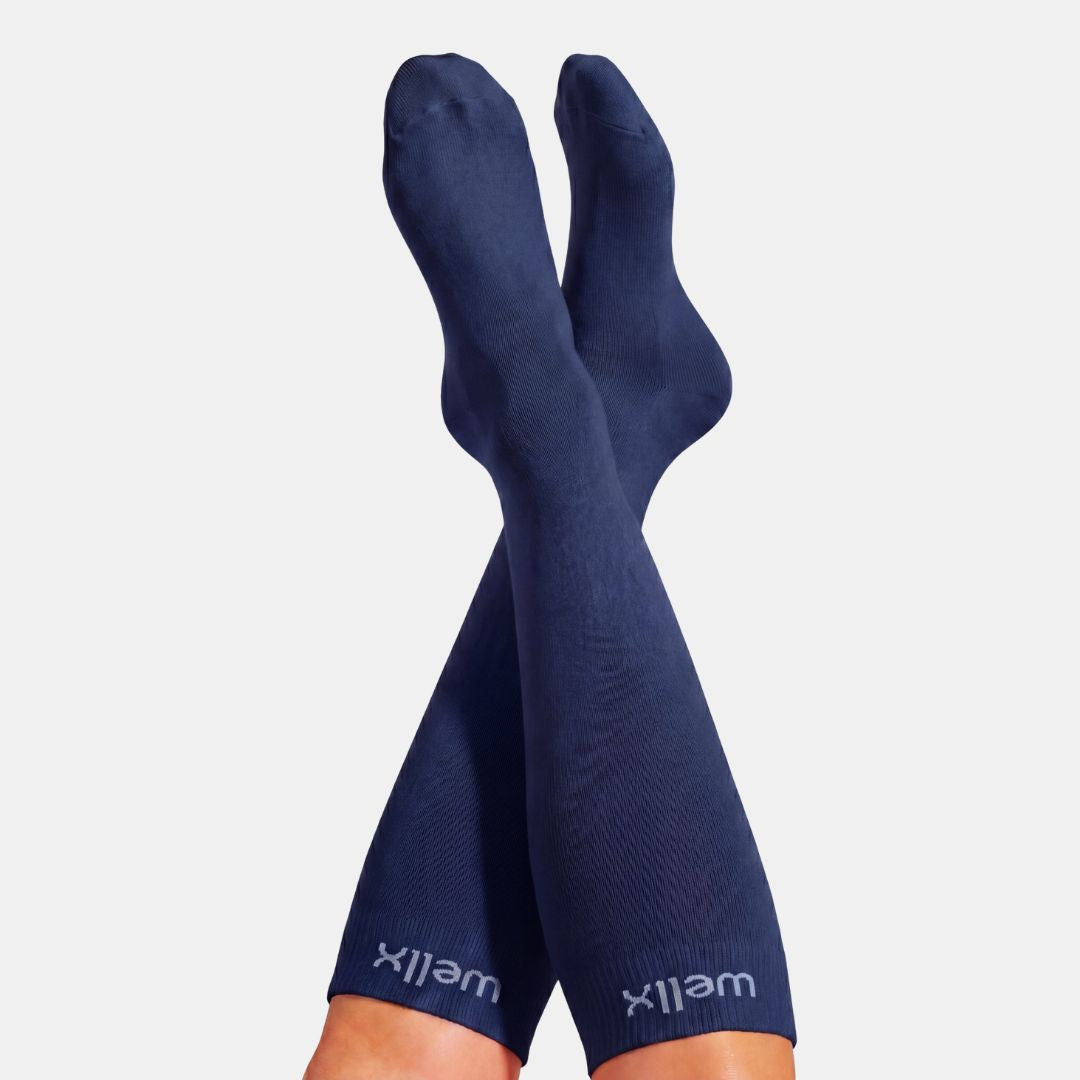 Navy Blue Compression Socks