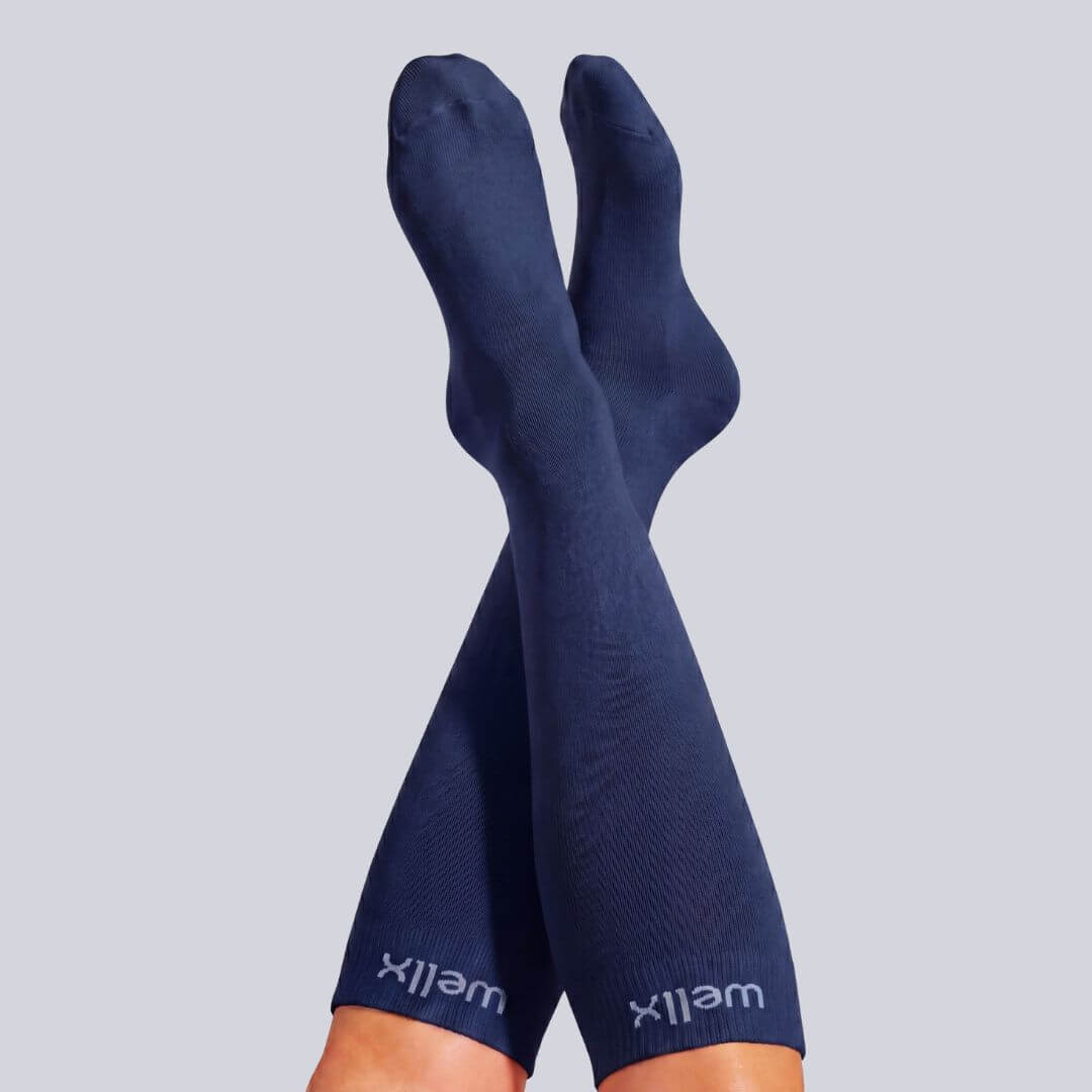 Navy Blue Compression Socks