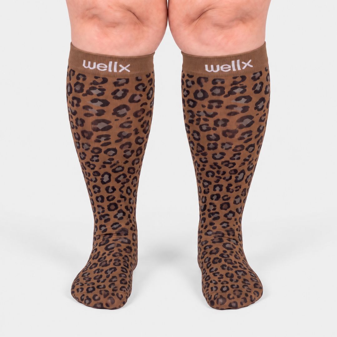 Panther Wide Calf Compression Socks