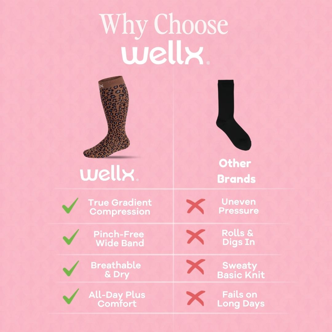Panther Wide Calf Compression Socks