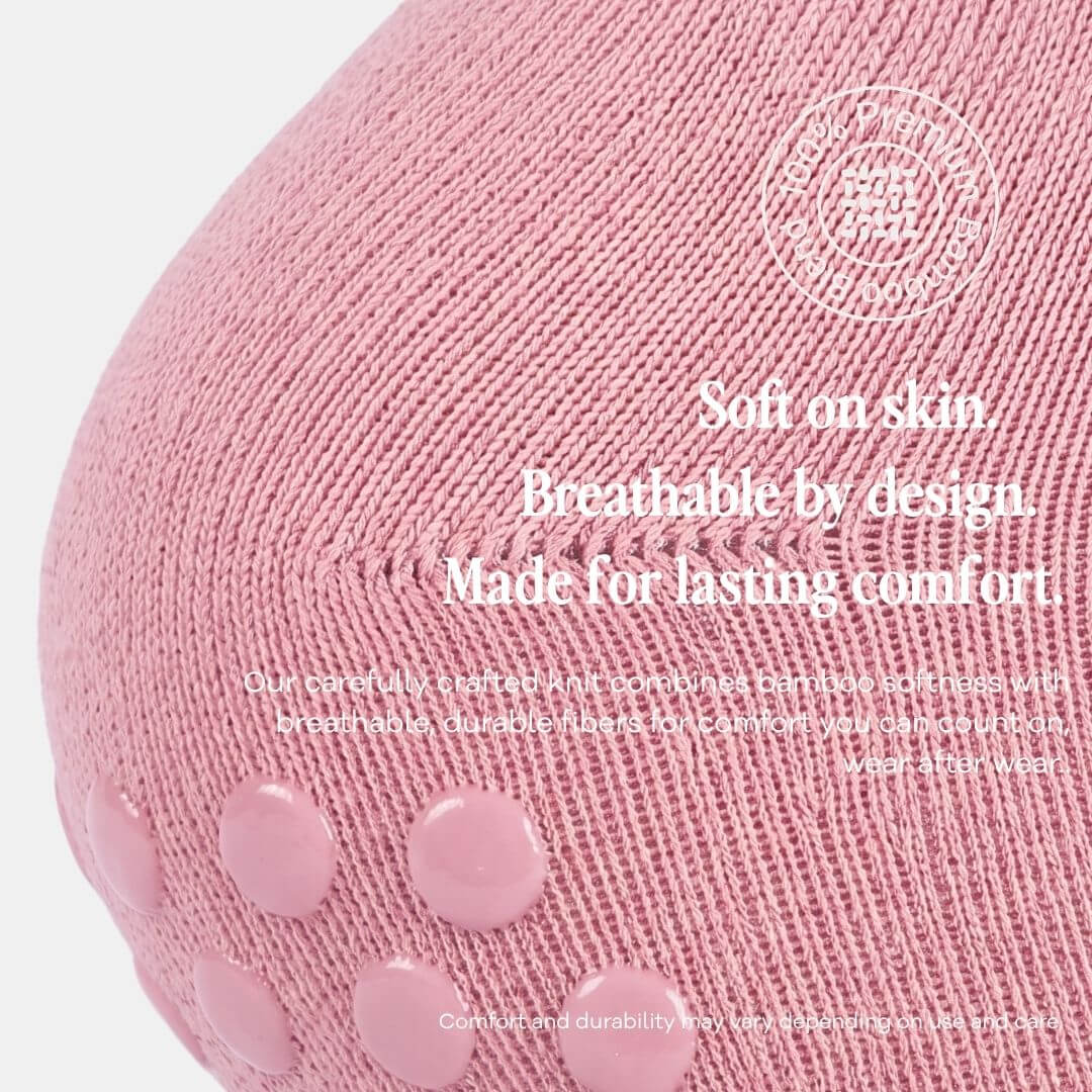 Vintage Pink Balance Grip Socks
