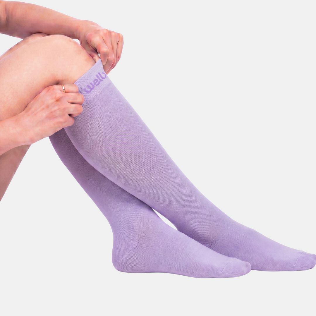 Silky Lavender Compression Socks