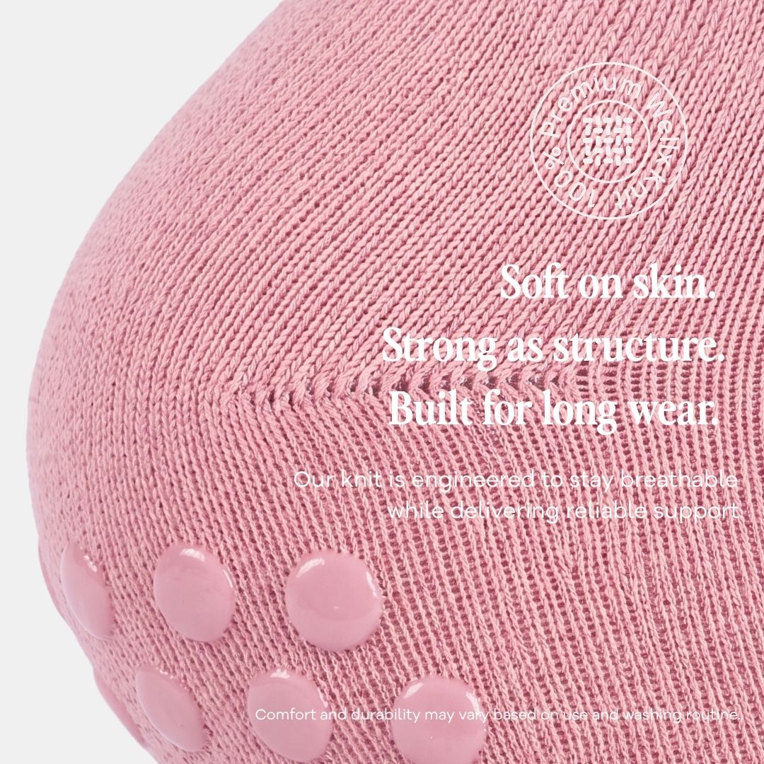 Vintage Pink Balance Grip Socks