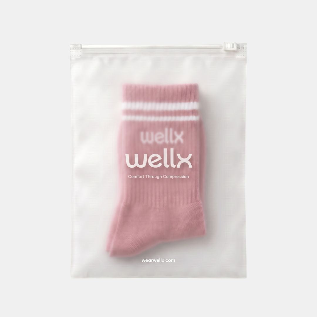 Vintage Pink Balance Grip Socks
