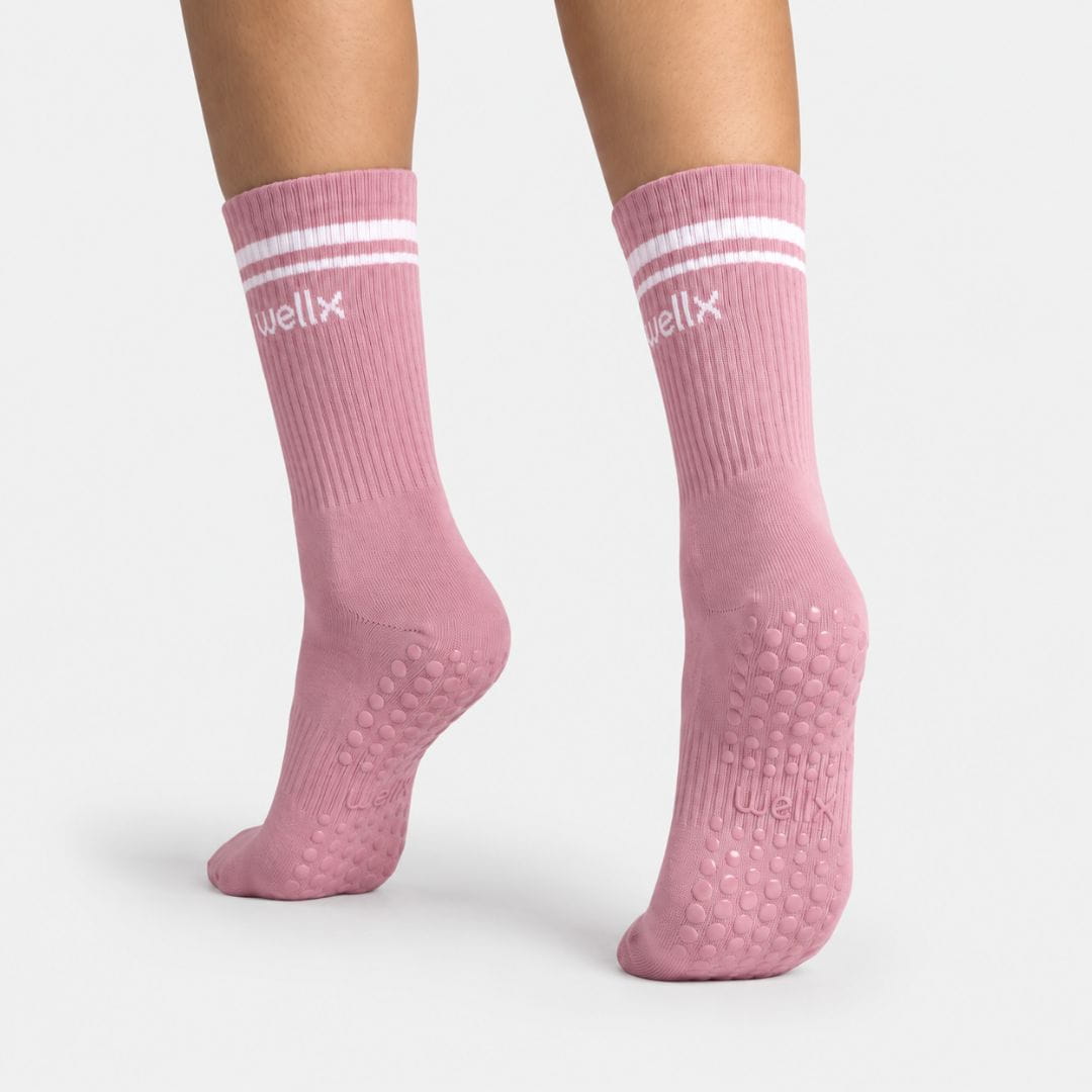 Vintage Pink Balance Grip Socks