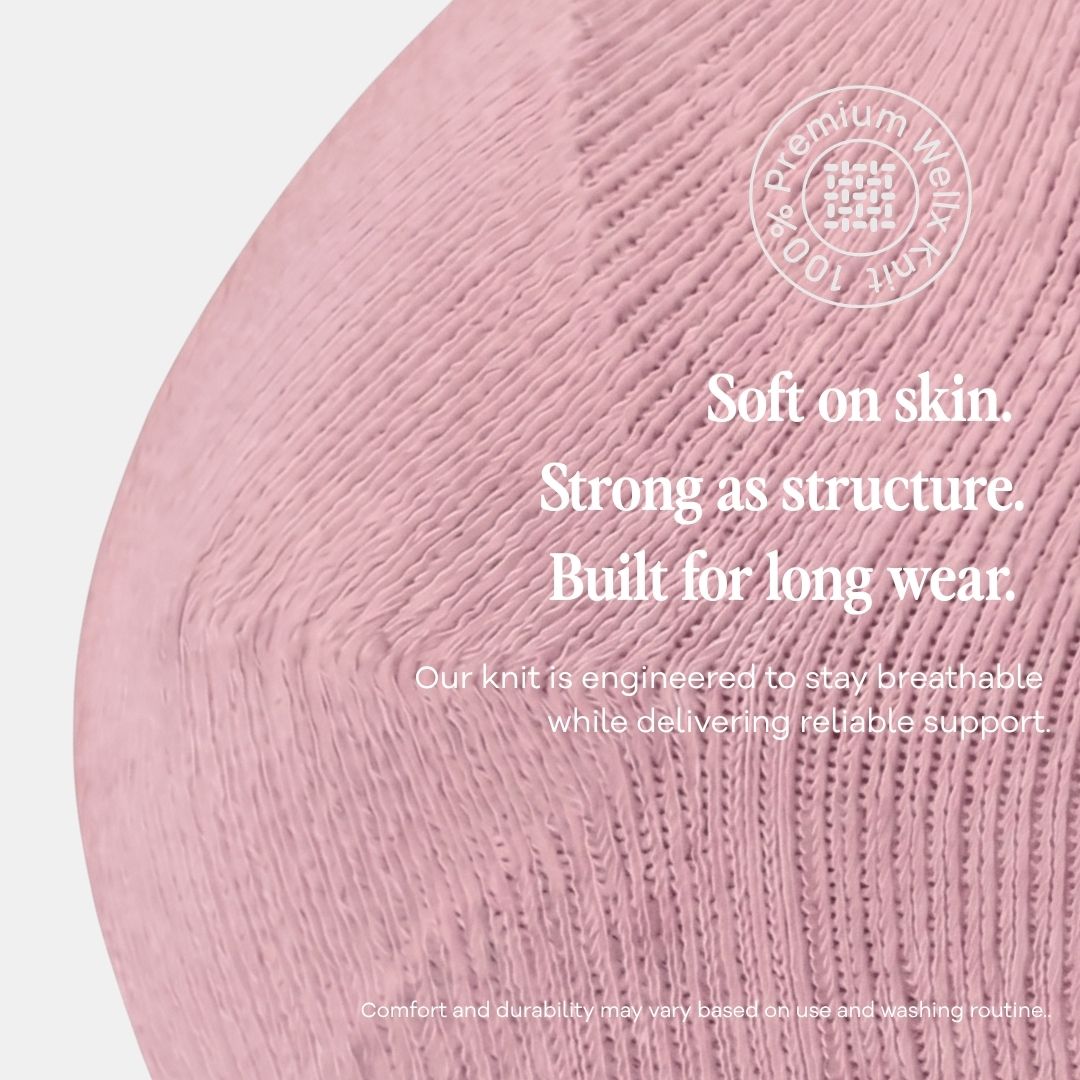 Vintage Pink Wide Calf Compression Socks