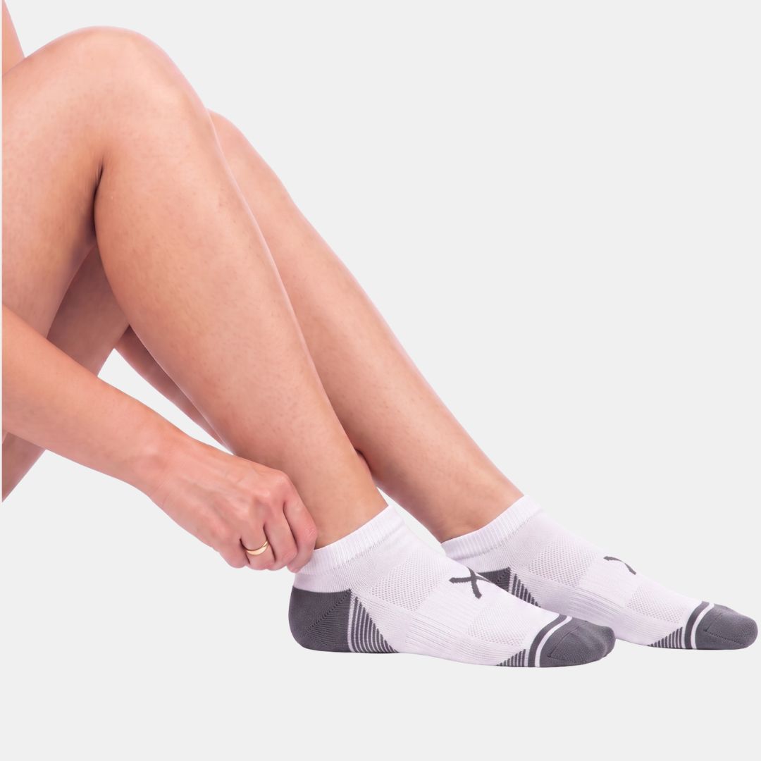 White Power Stride Ankle Socks