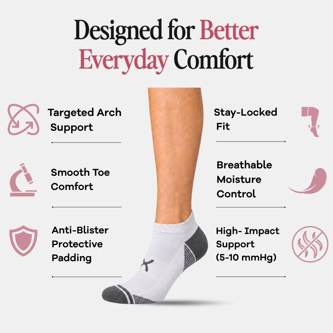 White Power Stride Ankle Socks
