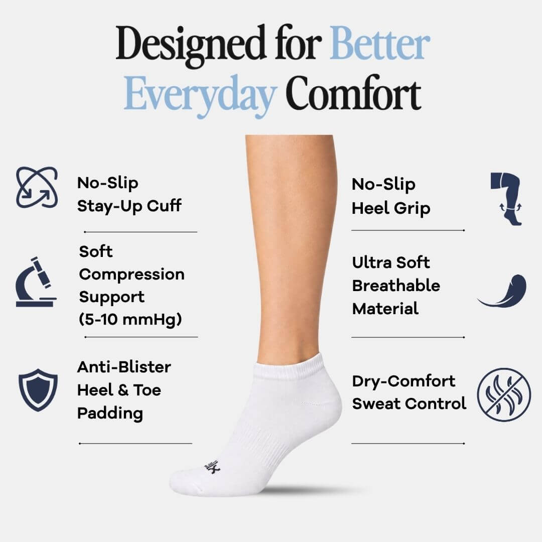 3-Pack Street Ankle Socks Men White