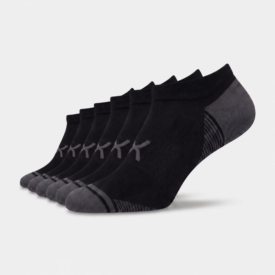 3-Pack Power Stride Ankle Socks Black