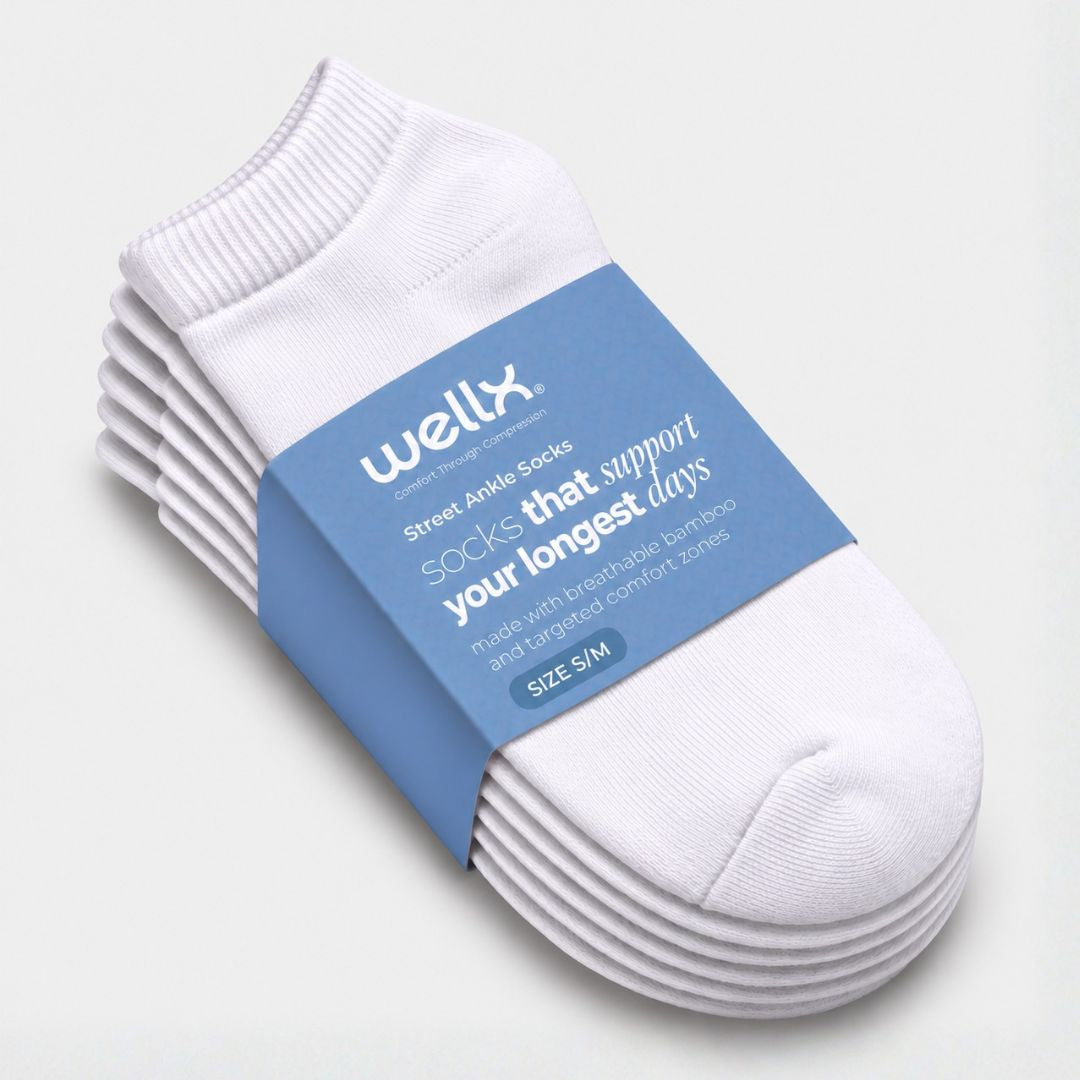 3-Pack Street Ankle Socks White