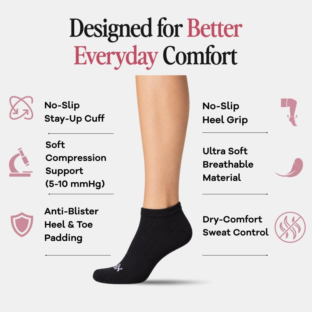 Black Street Ankle Socks