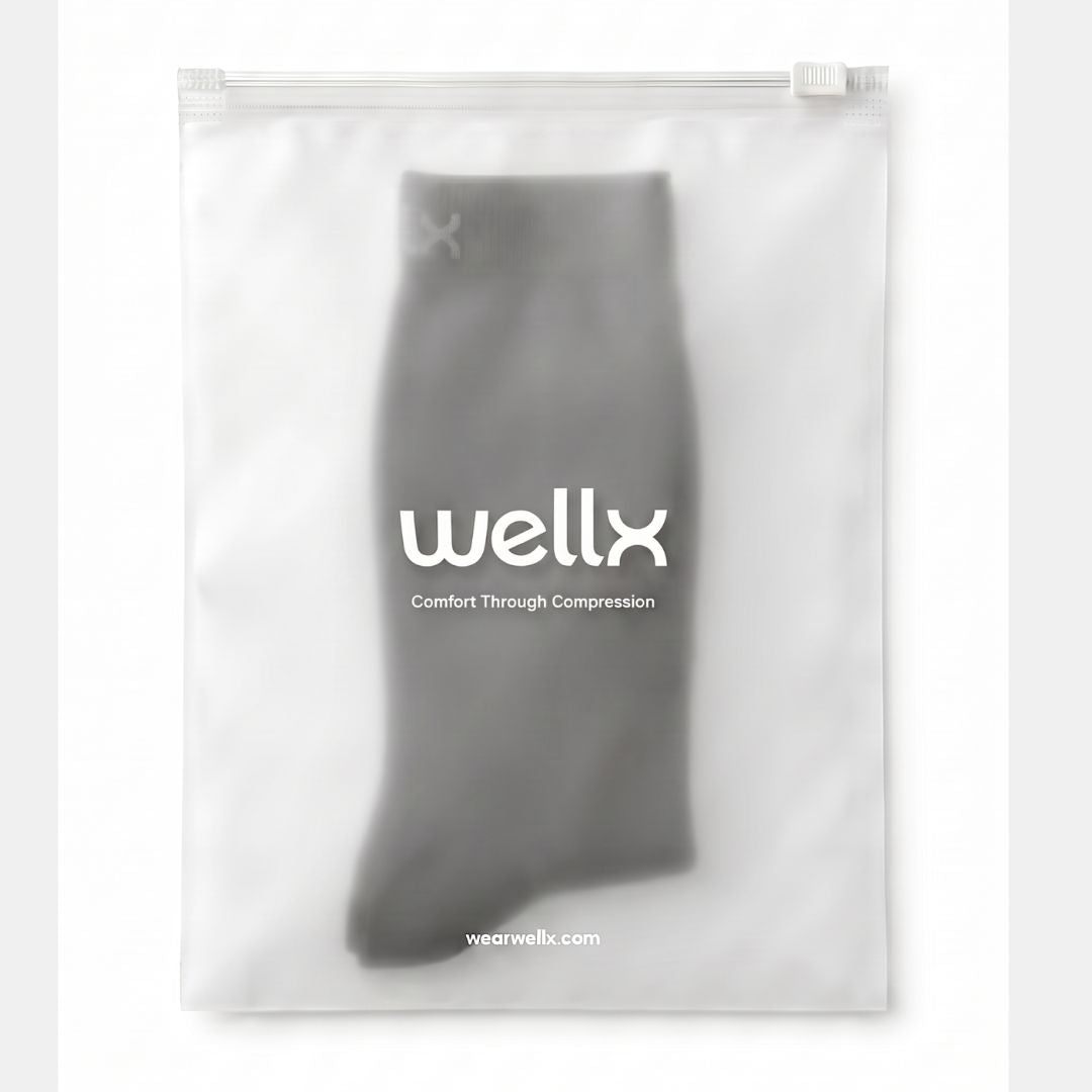 Black Wide Calf Compression Socks