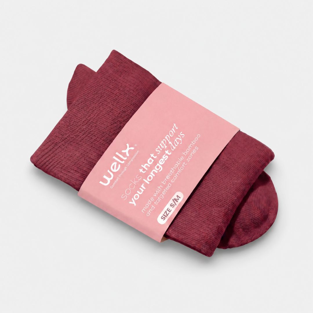 Burgundy Compression Socks