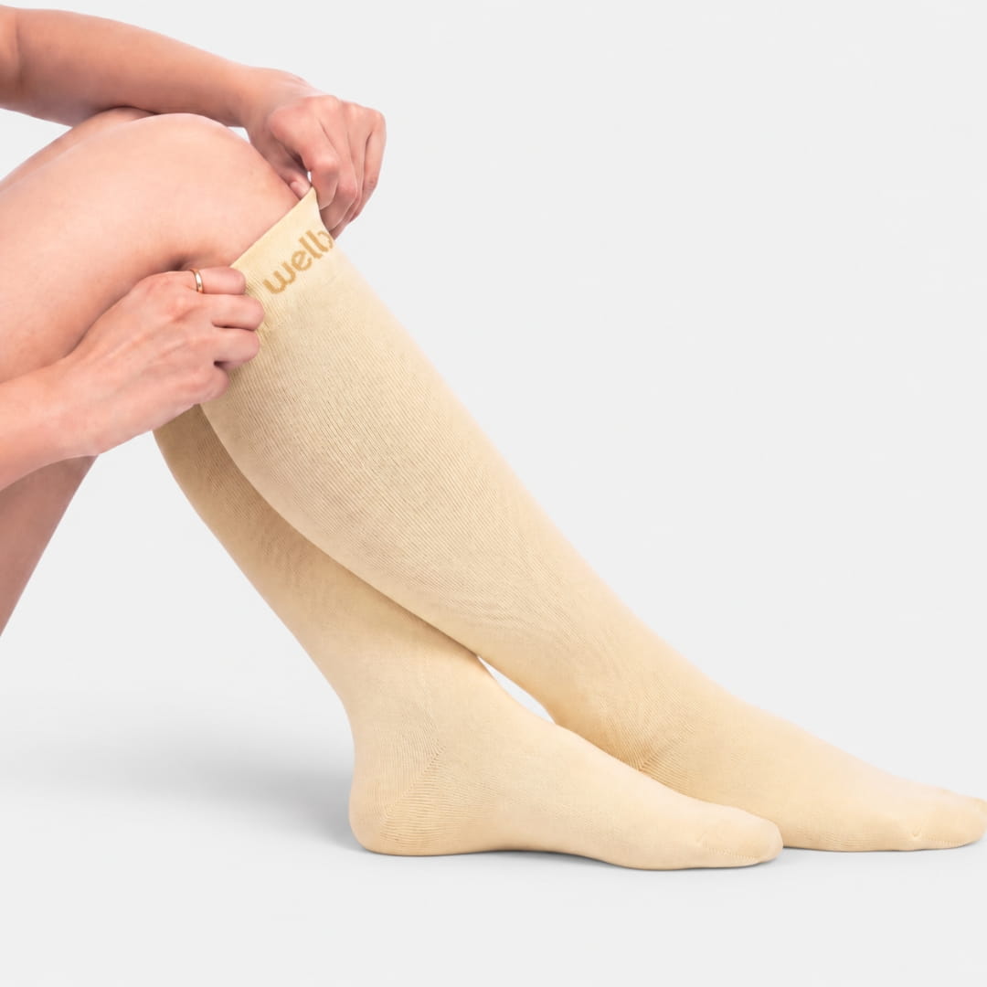 Candlelight Yellow Compression Socks