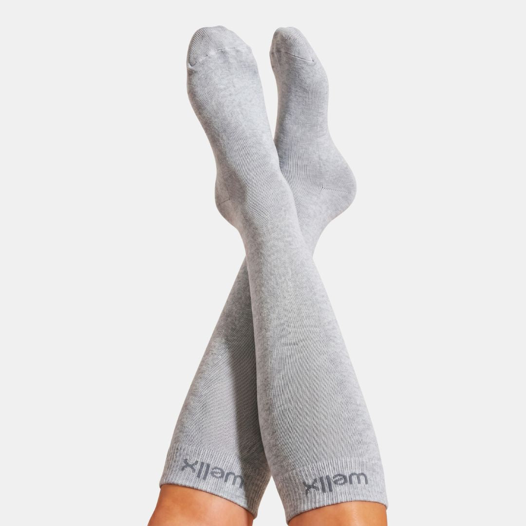 Heather Grey Compression Socks