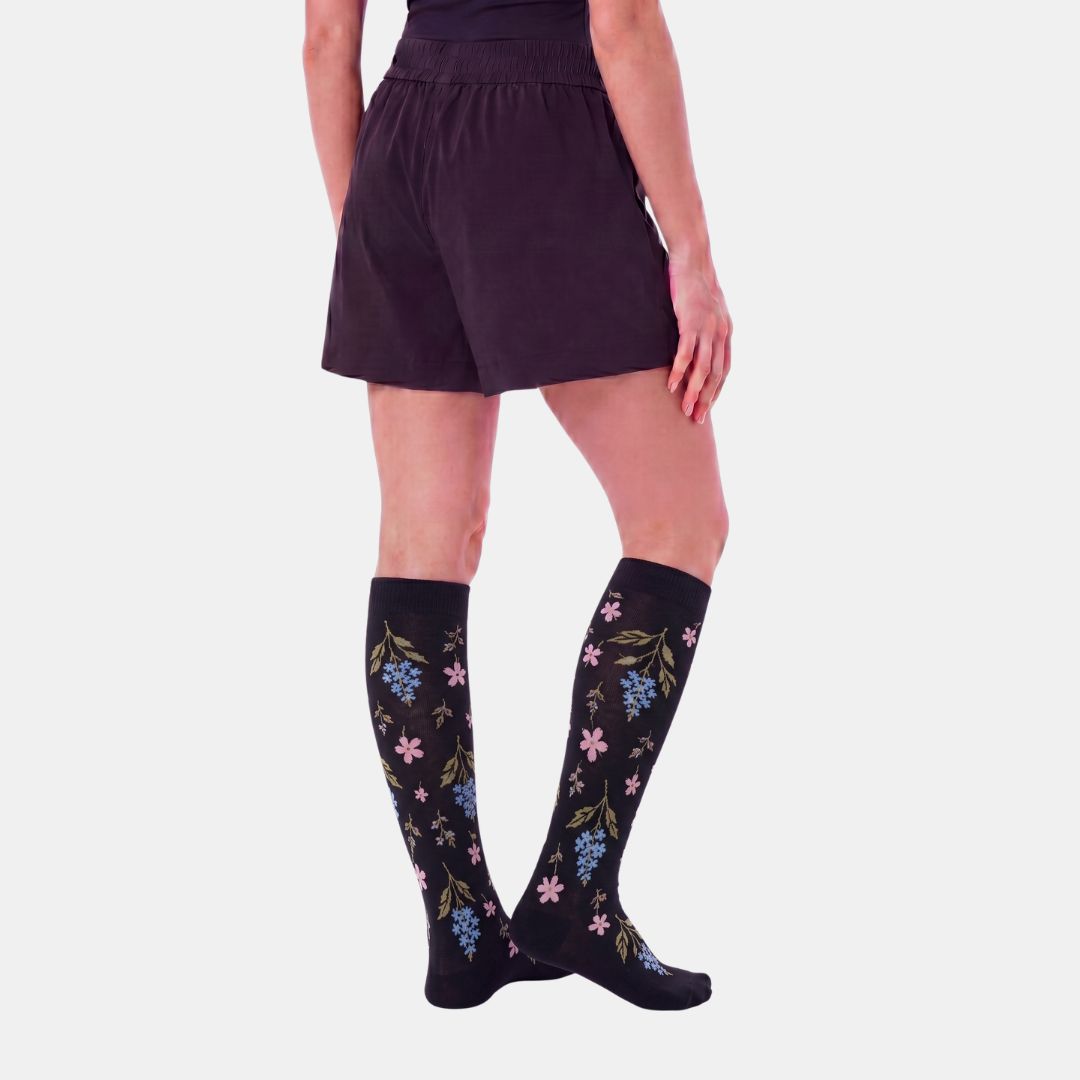Lily Black Compression Socks