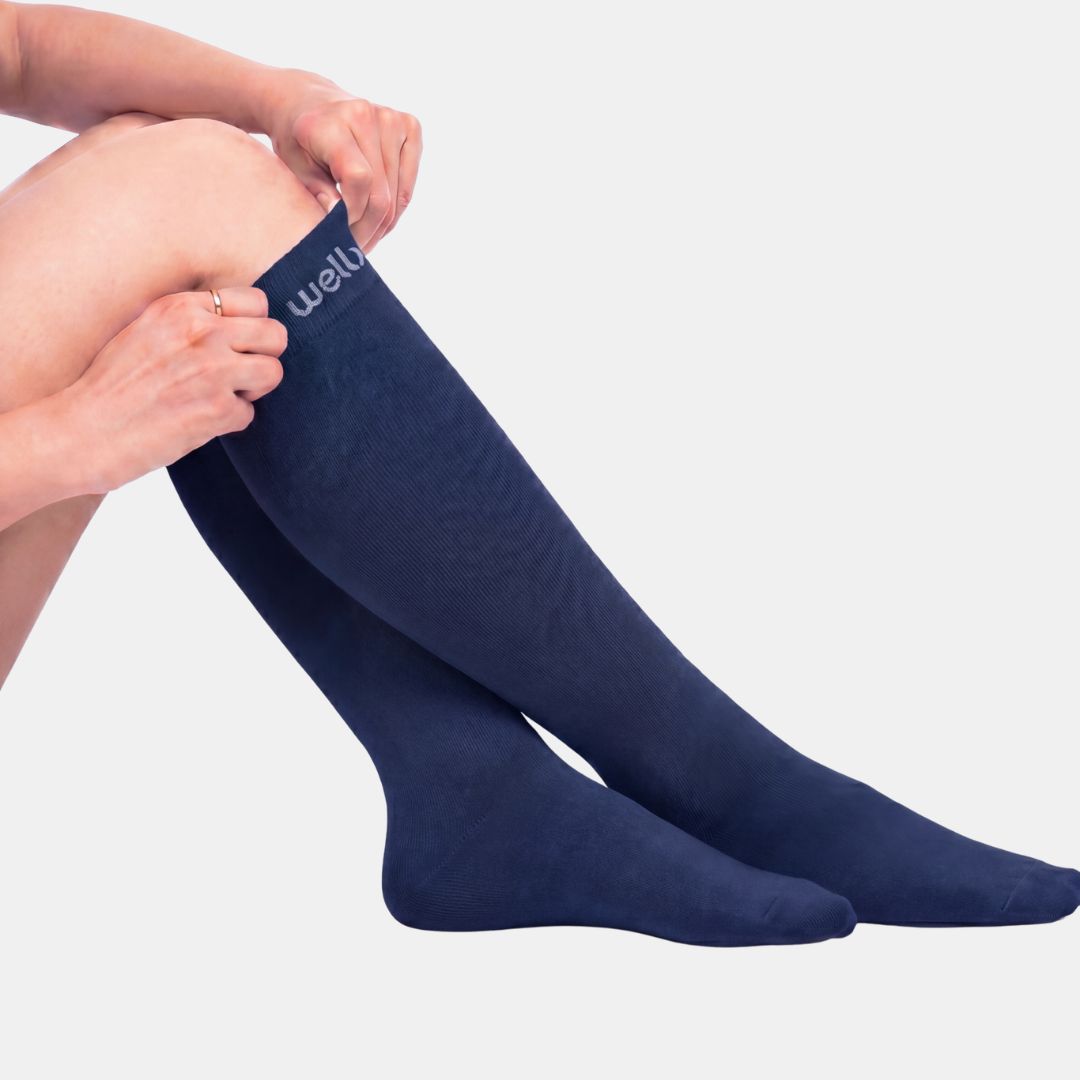 Navy Blue Compression Socks
