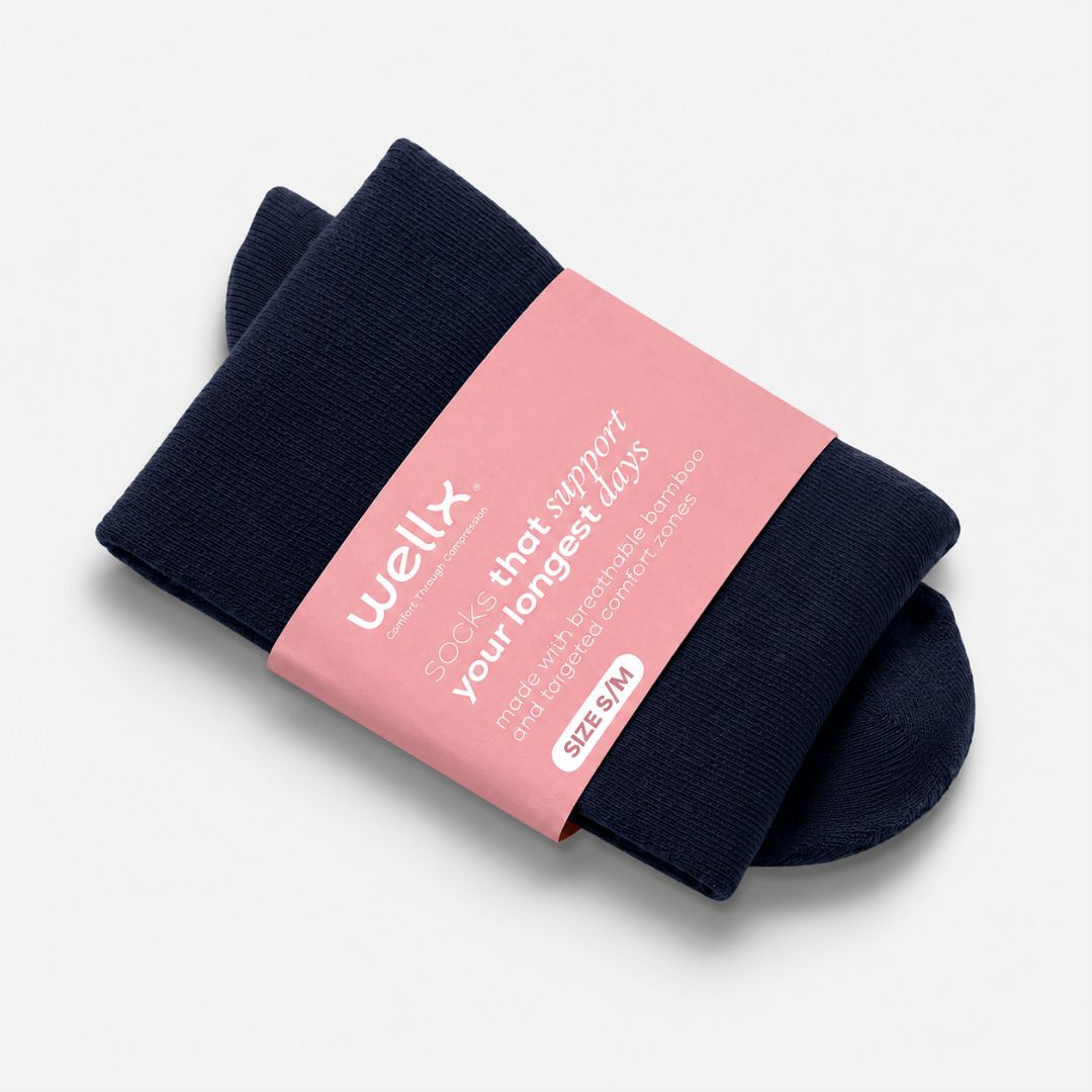 Navy Blue Compression Socks