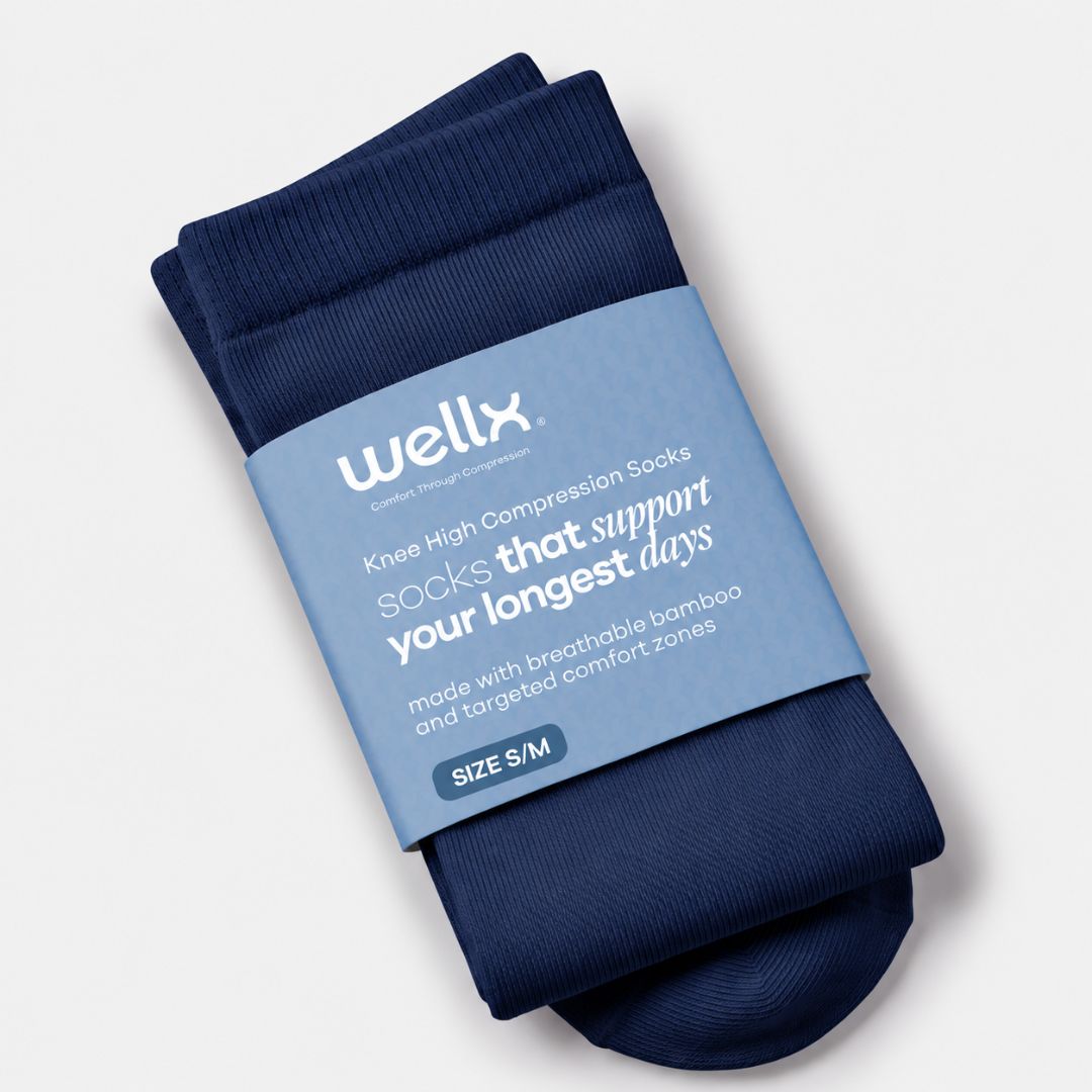 Navy Blue Compression Socks