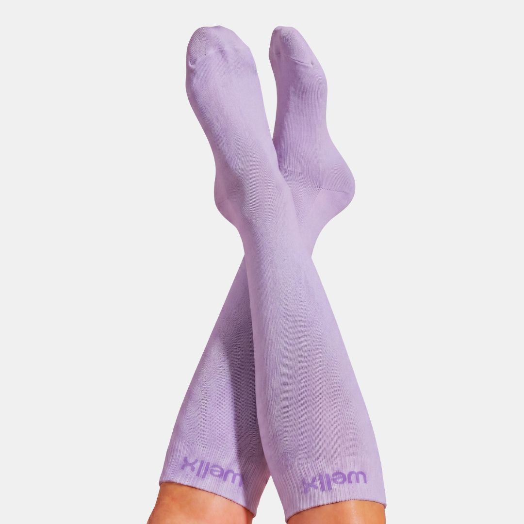 Silky Lavender Compression Socks
