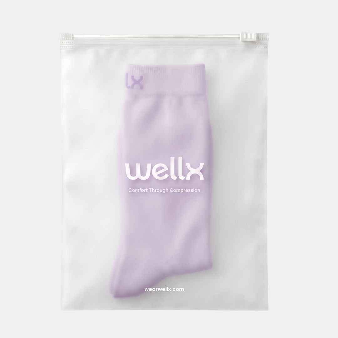 Silky Lavender Compression Socks