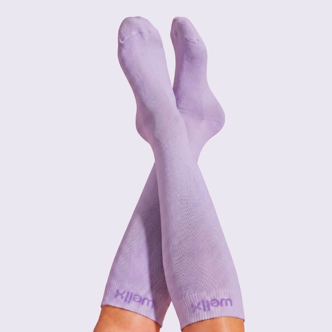 Silky Lavender Compression Socks
