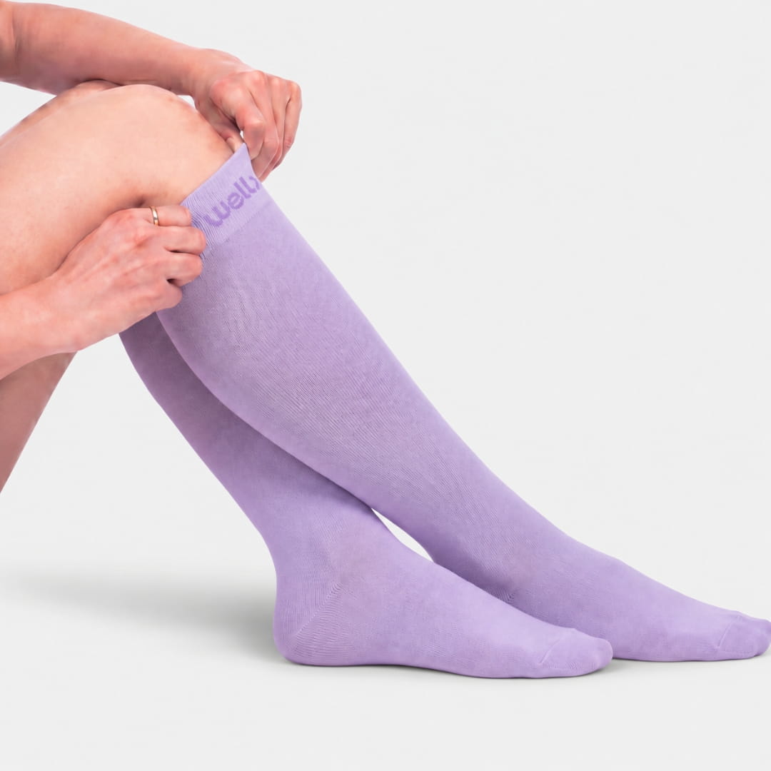 Silky Lavender Compression Socks