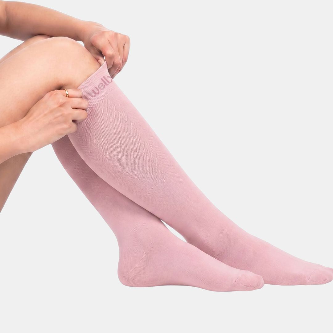 Vintage Pink Compression Socks