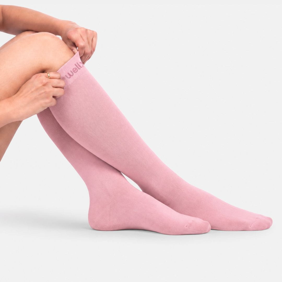 Vintage Pink Compression Socks