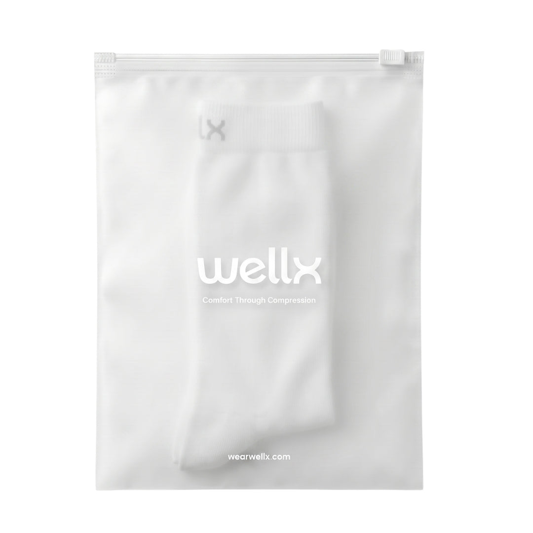 White Compression Socks